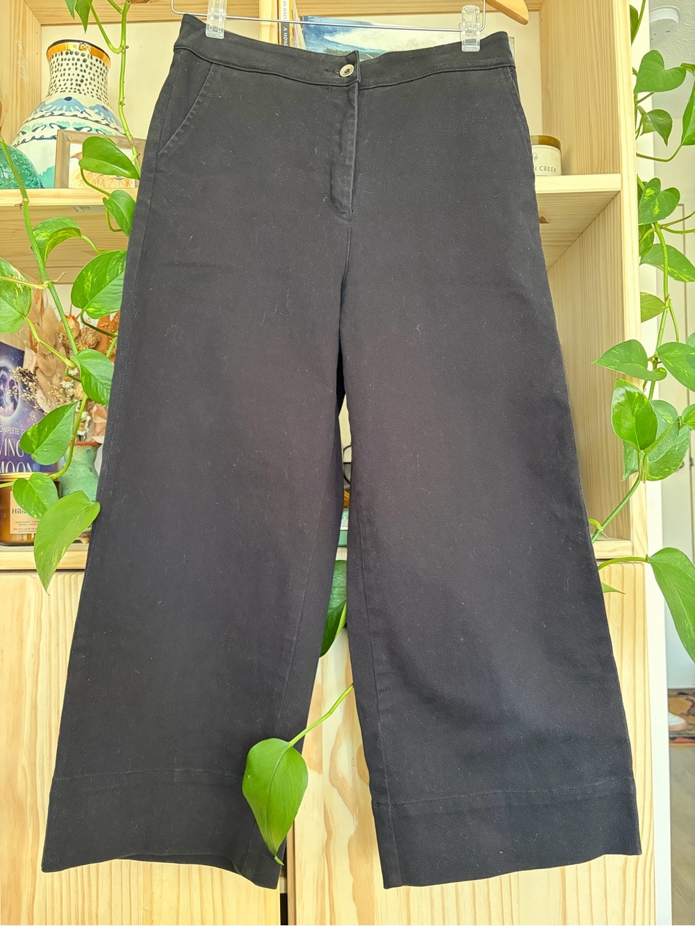 Women’s Black Wide-Leg Pants - Classic High-Rise Trousers